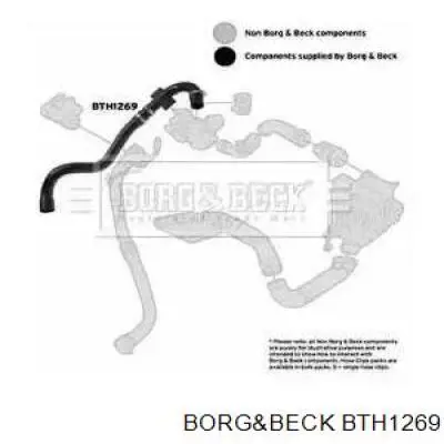 Верхний патрубок интеркулера BTH1269 Borg&beck