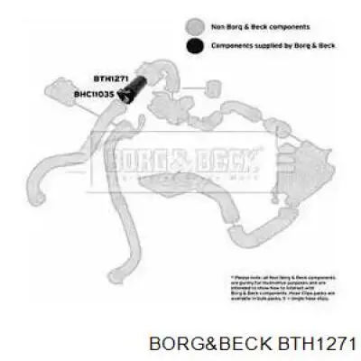Дроссельный патрубок BTH1271 BORG&BECK