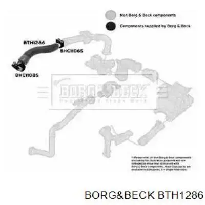 BTH1286 Borg&beck cano derivado de ar, saída de turbina (supercompressão)