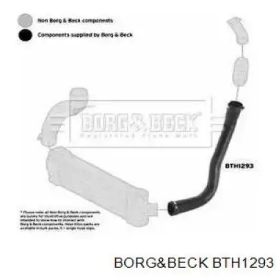 Левый шланг интеркуллера BTH1293 Borg&beck