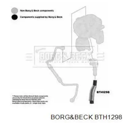 752663 Cautex tubo (mangueira de derivação de óleo de turbina)