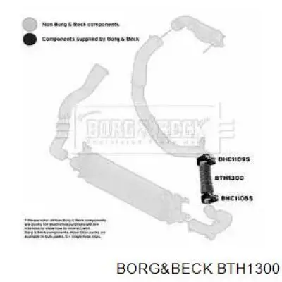 Mangueira (cano derivado) direita de intercooler para Ford Fiesta (CB1)