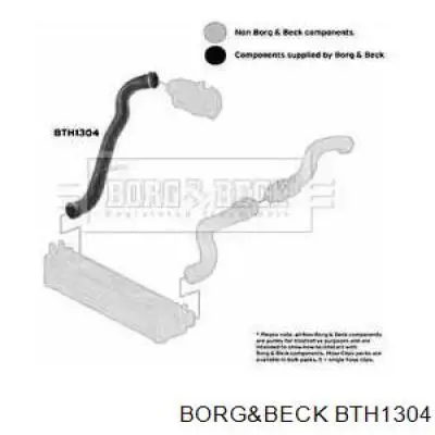 Правый шланг интеркуллера BTH1304 Borg&beck