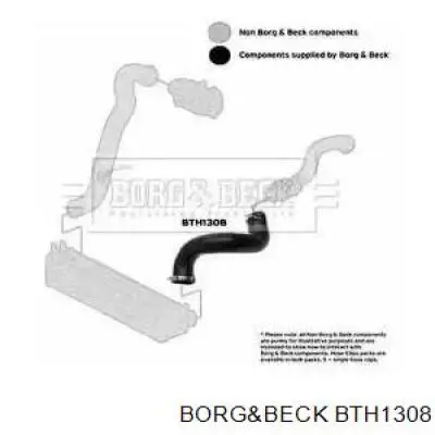 Mangueira (cano derivado) esquerda de intercooler para Land Rover Discovery (LR3)
