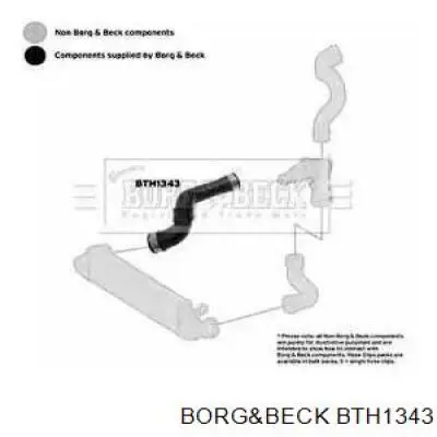 Правый шланг интеркуллера BTH1343 Borg&beck