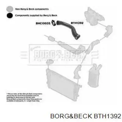 BTH1392 Borg&beck cano derivado de ar, saída de turbina (supercompressão)