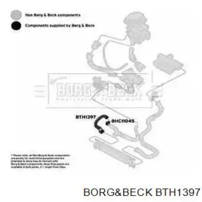 Mangueira (cano derivado) inferior direita de intercooler para Opel Corsa (X12)