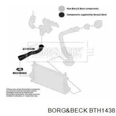 Mangueira (cano derivado) direita de intercooler para Opel Insignia (G09)