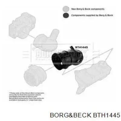 Патрубок воздушный, расходомера воздуха Borg&beck BTH1445