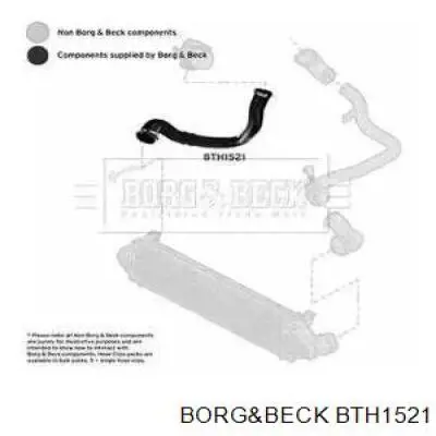 LR024304 Land Rover mangueira (cano derivado direita de intercooler)