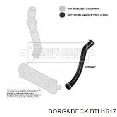 8C166C646AB Ford mangueira (cano derivado esquerda de intercooler)