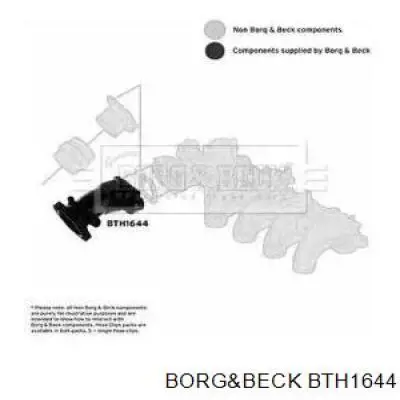 Патрубок дроссельной заслонки BTH1644 Borg&beck