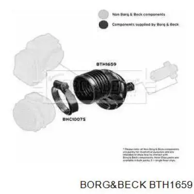 Патрубок воздушный, расходомера воздуха Borg&beck BTH1659