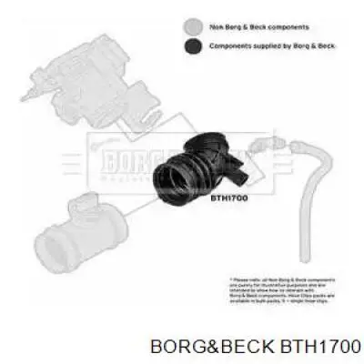 Патрубок воздушный, дроссельной заслонки Borg&beck BTH1700