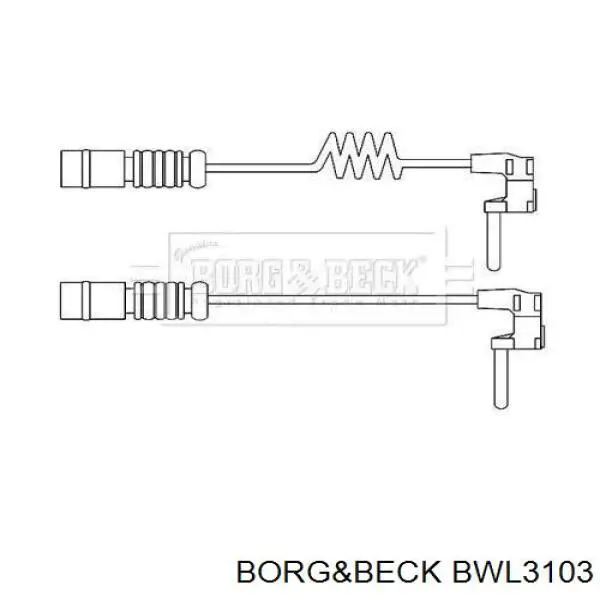 Датчик износа тормозных колодок задний BWL3103 Borg&beck