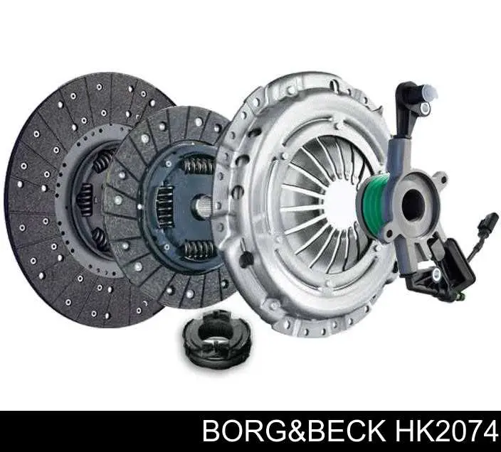 HK2074 Borg&beck kit de embraiagem (3 peças)
