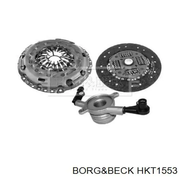 HKT1553 Borg&beck kit de embraiagem (3 peças)