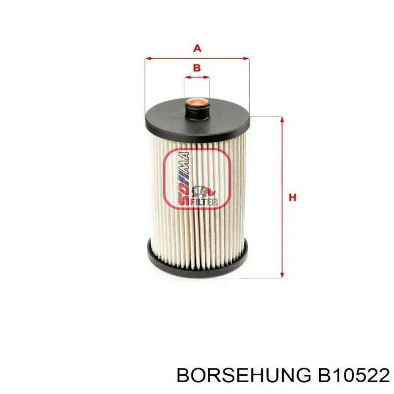 Фильтр тонкой очистки топлива Borsehung B10522 цена, от 14.04 USD