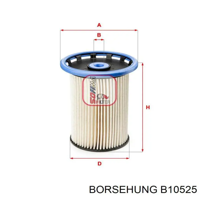 Топливный фильтр B10525 Borsehung