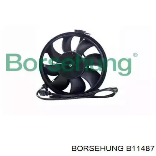 B11487 Borsehung электровентилятор охлаждения в сборе (мотор+крыльчатка)