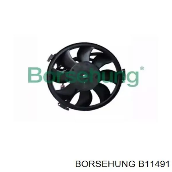B11491 Borsehung электровентилятор охлаждения в сборе (мотор+крыльчатка)