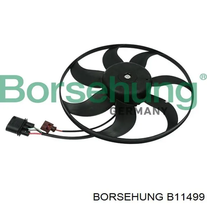 Электровентилятор охлаждения в сборе (мотор+крыльчатка) левый B11499 Borsehung