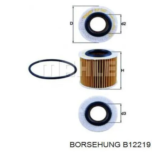 Фільтр відцентровий очищення масла B12219 Borsehung