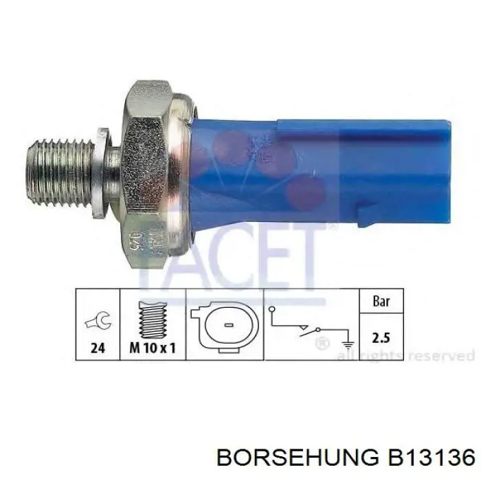 Датчик давления масла B13136 Borsehung