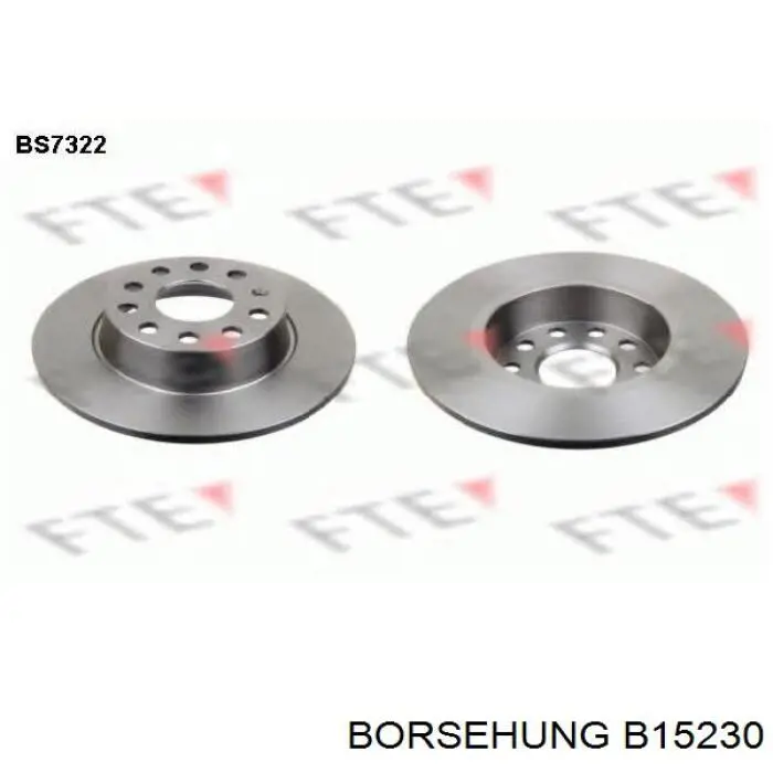 Тормозные диски B15230 Borsehung