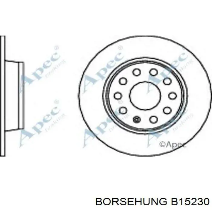 Задний тормозной диск Borsehung B15230 цена, от 18.88 USD