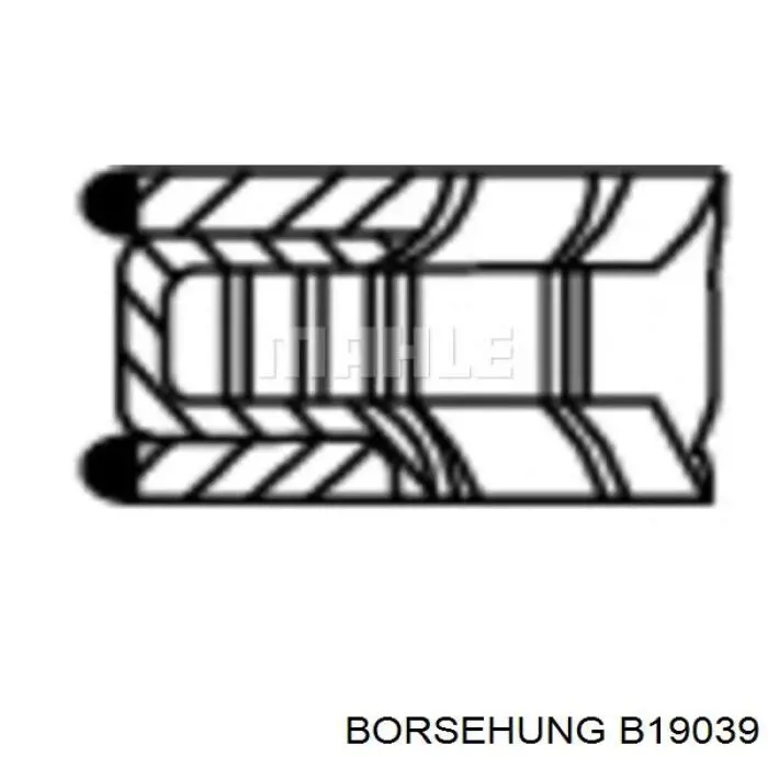 Комплект поршневых колец на 1 цилиндр, стандарт B19039 Borsehung