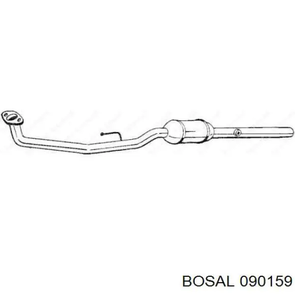 090-159 Bosal труба приемная (штаны глушителя передняя)
