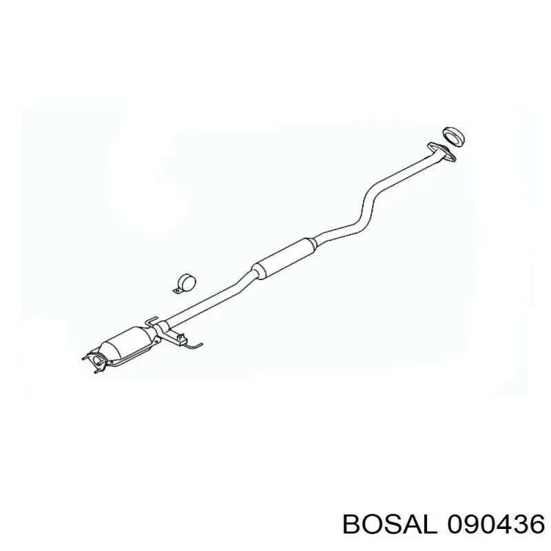 Купить 090436 Bosal Передняя часть глушителя