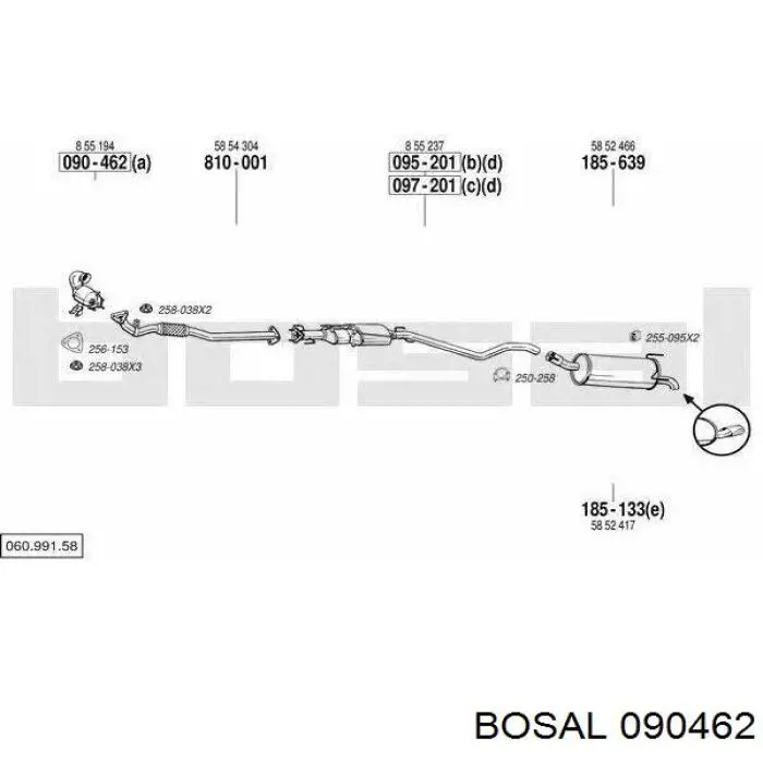 Каталитический нейтрализатор отработавших газов BM Catalysts BM80322H цена, от 230.92 USD