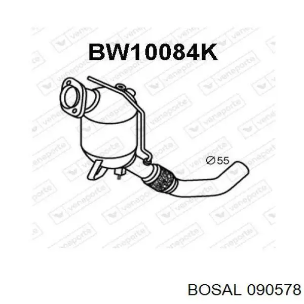 Труба приемная (штаны) глушителя передняя на BMW X3 (E83) купить.