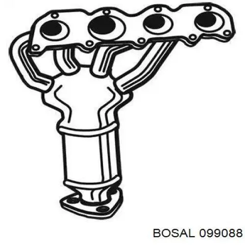 Купить 1475681080 Fiat/Alfa/Lancia Передняя часть глушителя