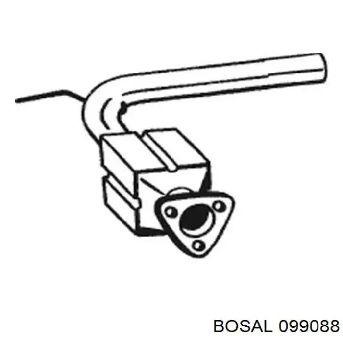 Глушитель, передняя часть Bosal 099088 цена, от 47.96 USD