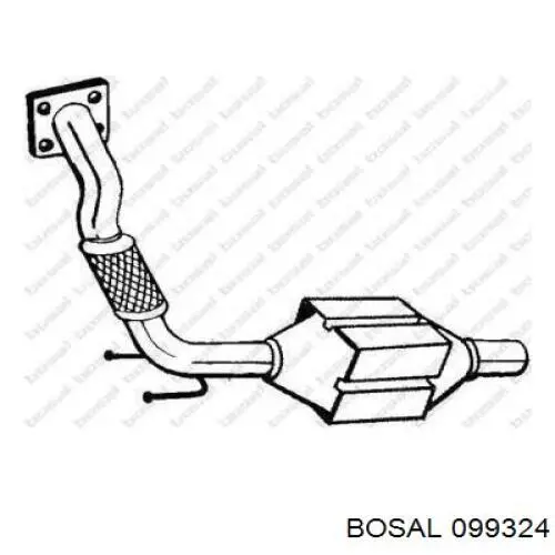 099-324 Bosal глушитель, передняя часть