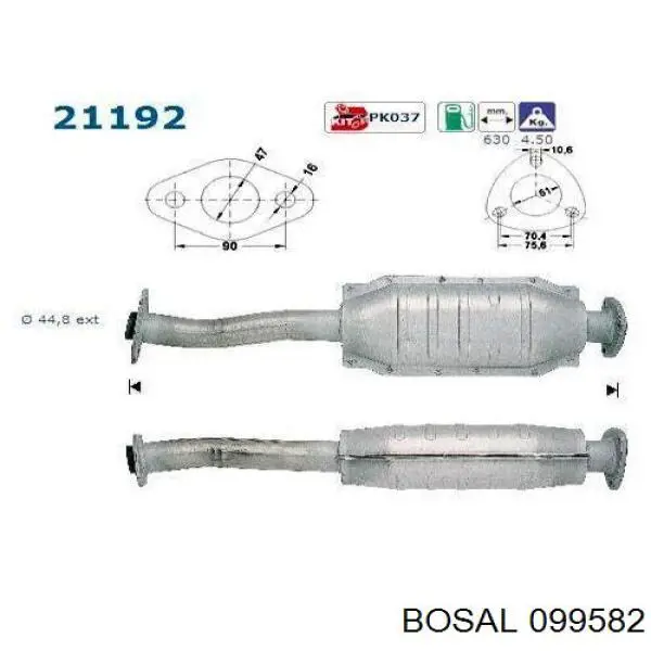 Каталитический нейтрализатор отработавших газов Opel Vectra A седан (86, 87) (1988 - 1995) цена, от  USD