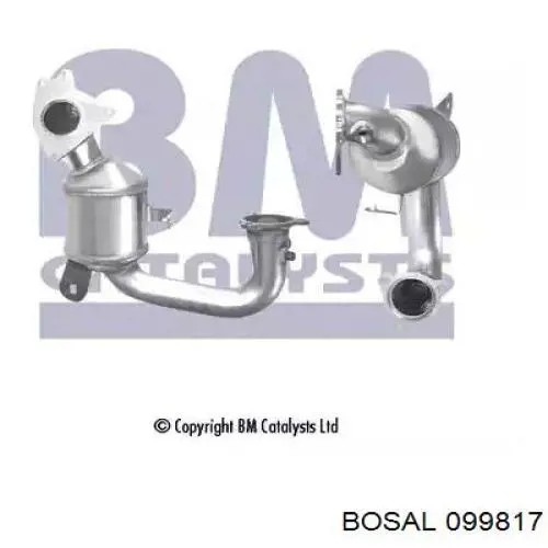 Каталитический нейтрализатор отработавших газов Bosal 099817 цена, от 189.93 USD