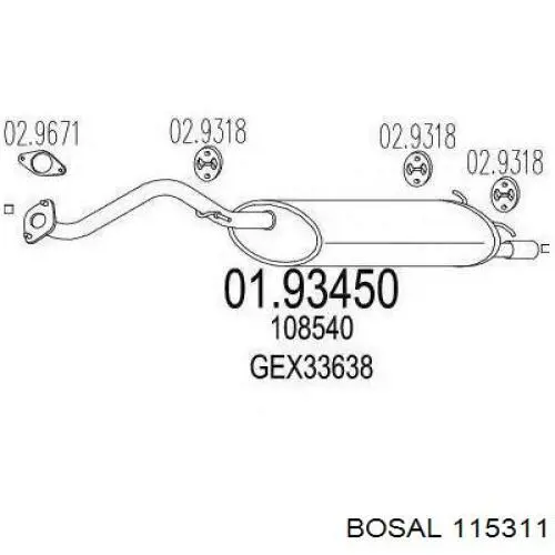  115311 Bosal