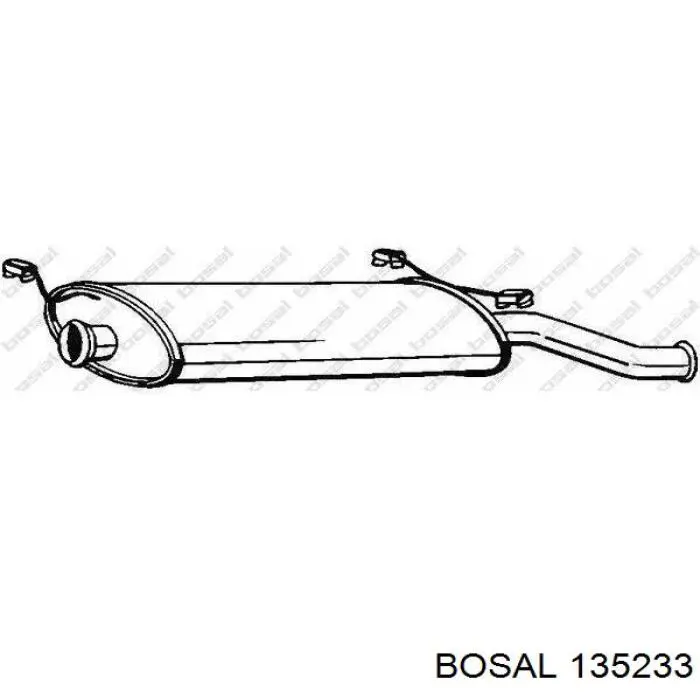 Глушитель задний FP0535G31 Polmostrow