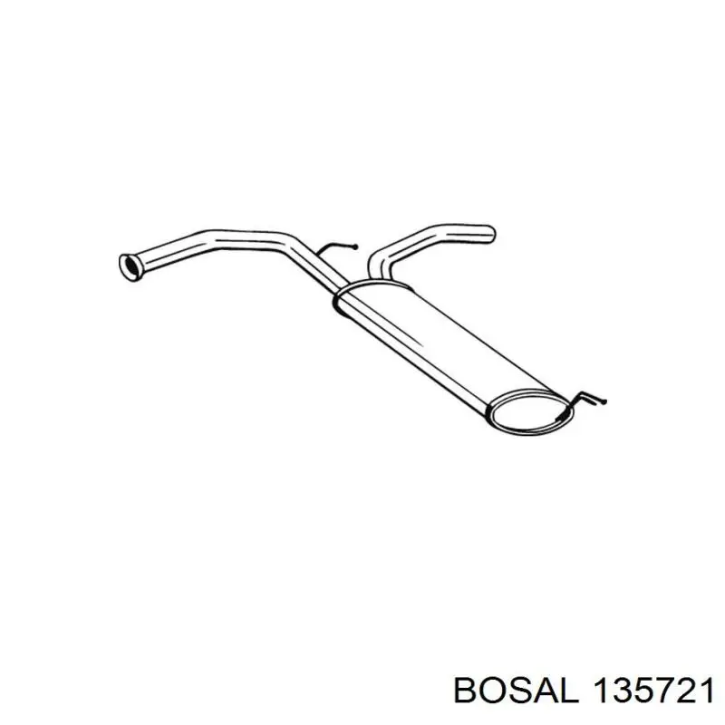 Silenciador posterior 135721 Bosal