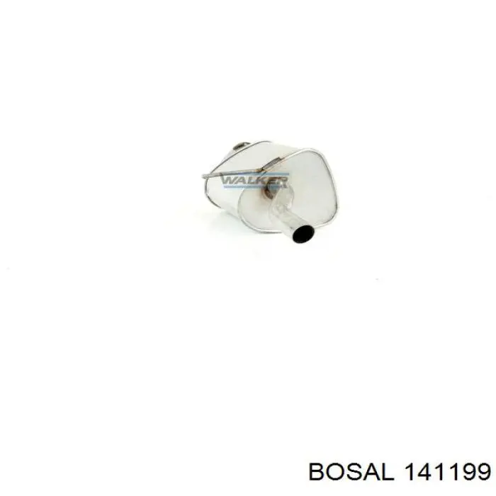 141199 Bosal глушитель, задняя часть