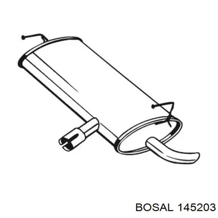 Глушитель, задняя часть BOSAL 145203