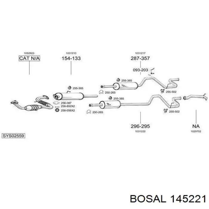 Глушитель, задняя часть B010M78J0A Nissan