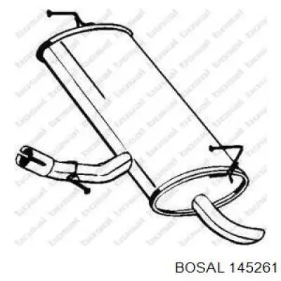 Выхлоп задний Bosal 145261 цена, от 62.01 USD