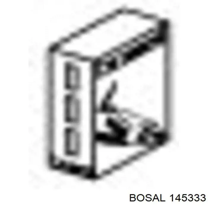 BS145333 Bosal глушитель, задняя часть