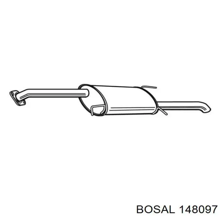 148097 Bosal Выхлопная труба