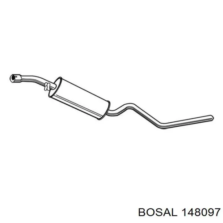 Выхлоп задний Bosal 148097 цена, от 130.63 USD